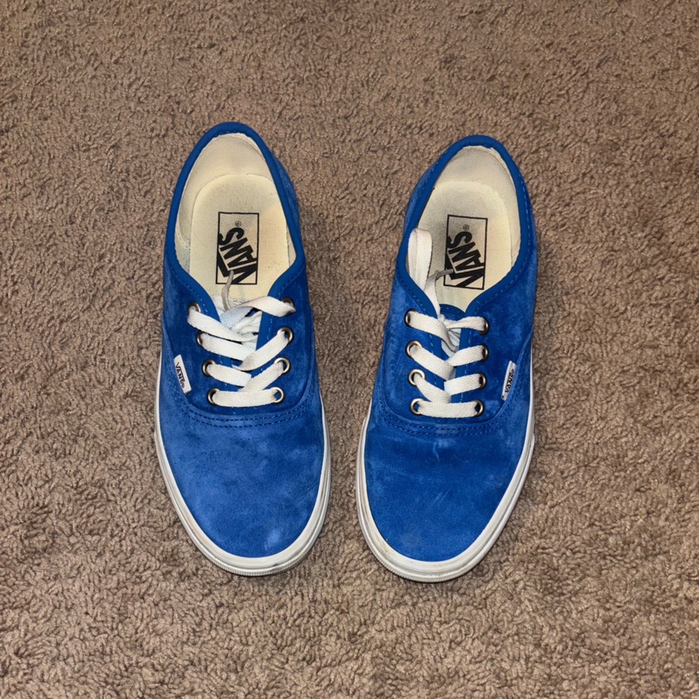 Vans Royal Blue Sneakers with White Accents